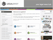 Tablet Screenshot of legalbrief.co.za